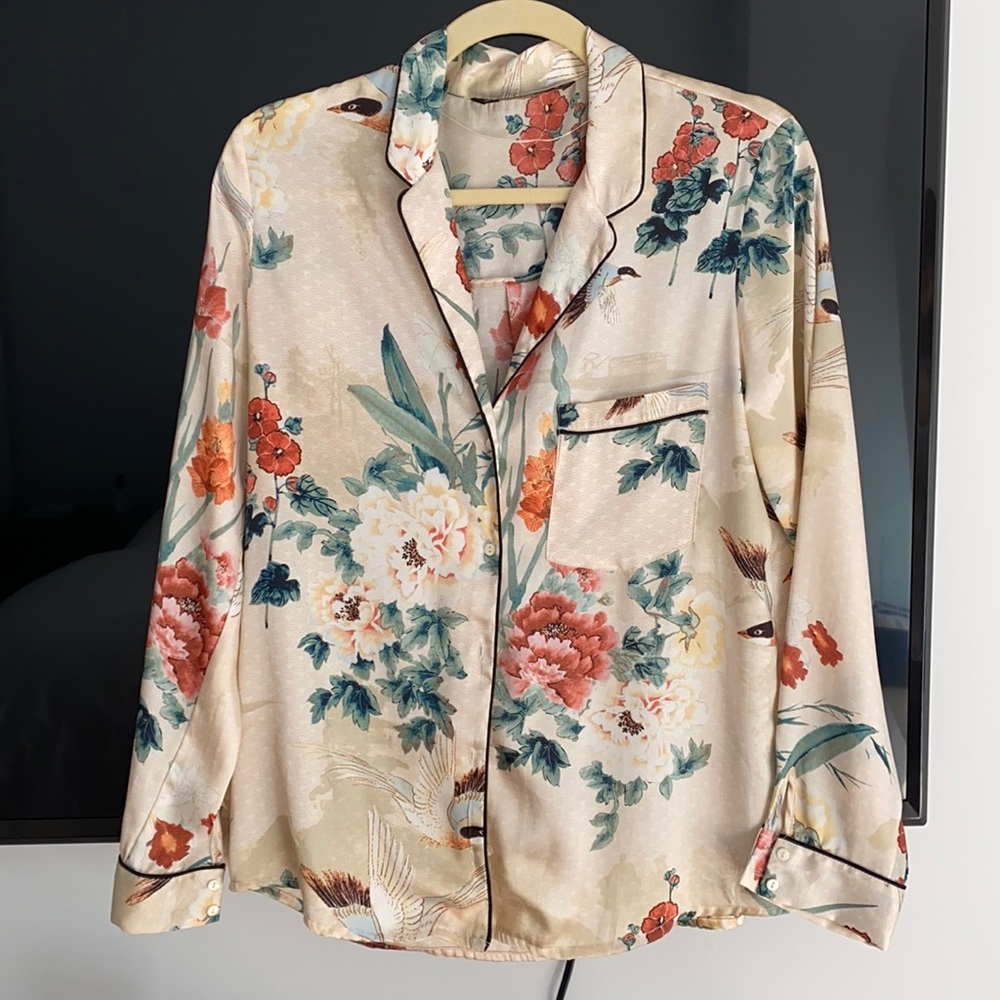 Zara Satin Effect Shirt